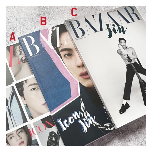 바자 Bazaar Korea 2024.9 (표지 : BTS 진) <br> [Bazaar Korea 2024.9 (Cover: BTS Jin)] <br> Cover Type (A / B / C) - Image 2