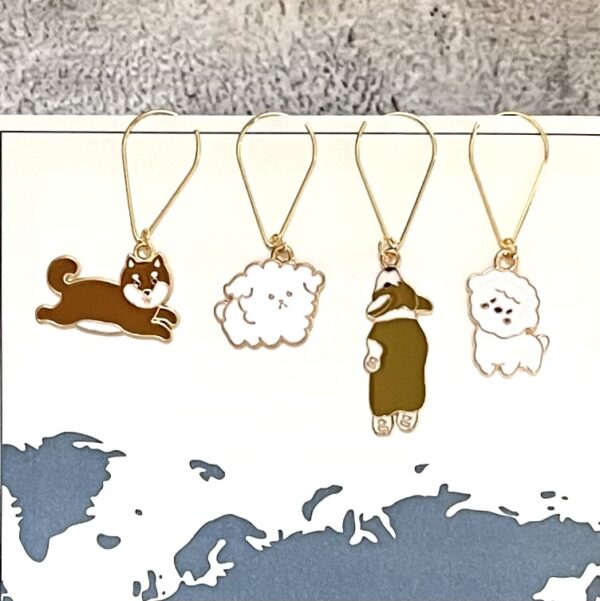 Cute Clip Bookmark Set <br> of 4 types <br> [Dog Set / Cats Set] - Image 4