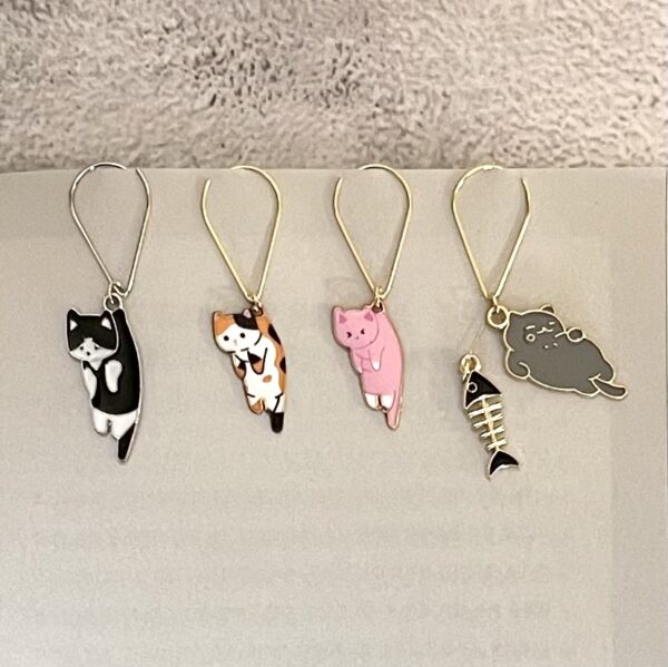 Cute Clip Bookmark Set <br> of 4 types <br> [Dog Set / Cats Set] - Image 5