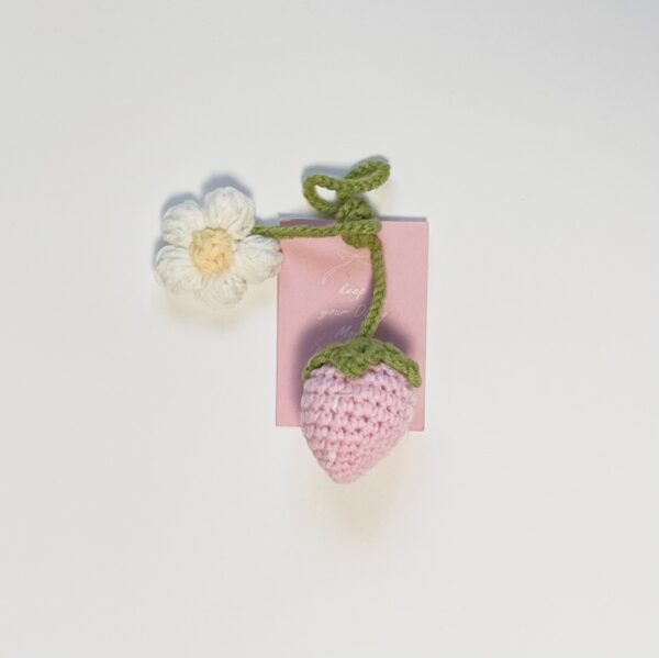 Adorable Keyring Bag Charm <br> [Ice cream/Red King Strawberry/Pink King Strawberry] - Image 9