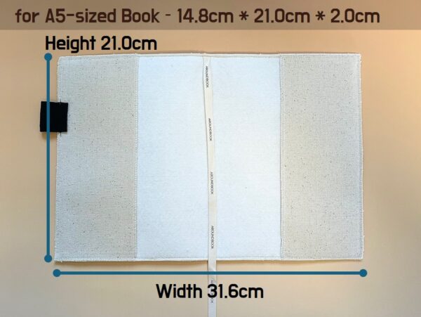 Canvas Ribbed Book Cover [for B6-sized / A5-sized Book] - Image 6