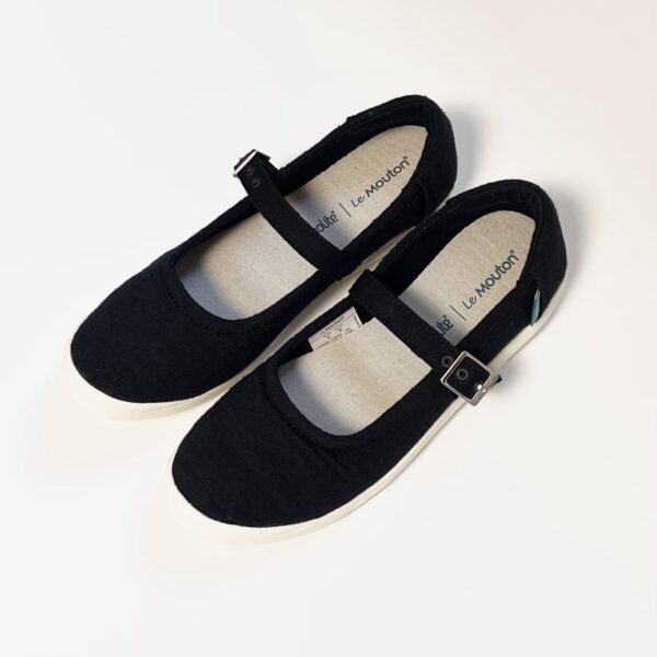 [LeMouton] Sweet Comfortable Wool Flat Mary Jane Shoes - Image 2