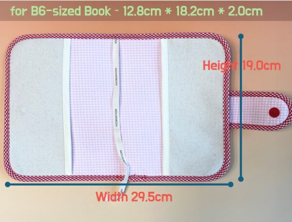 Strawberry Milk Fabric Book Cover [for B6-sized / A5-sized Book] - Image 7