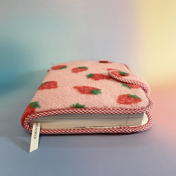 Strawberry Milk Fabric Book Cover [for B6-sized / A5-sized Book] - Image 5