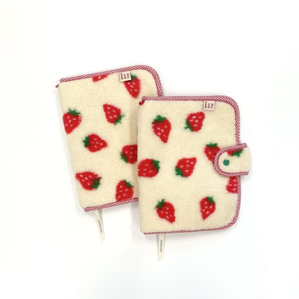 Strawberry Milk Fabric Book Cover - Image 2