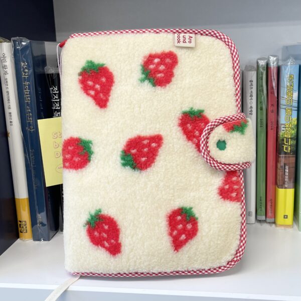 Strawberry Milk Fabric Book Cover - Image 5