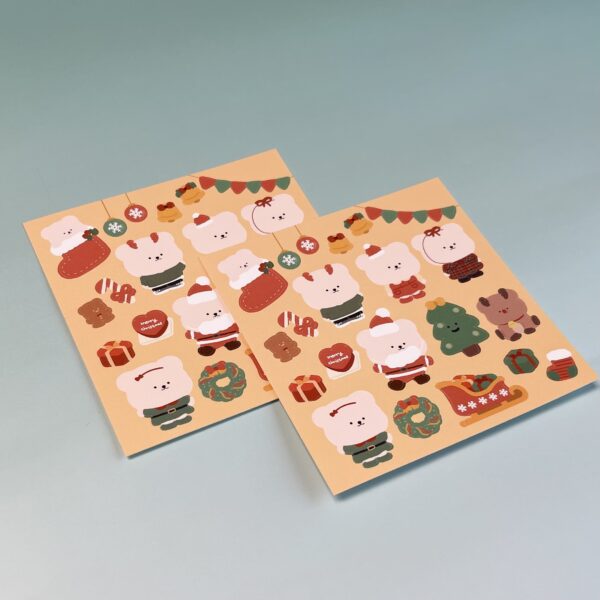 BAMTOREE STORE Christmas Seal Stickers (1set 2 sheets) - Image 2