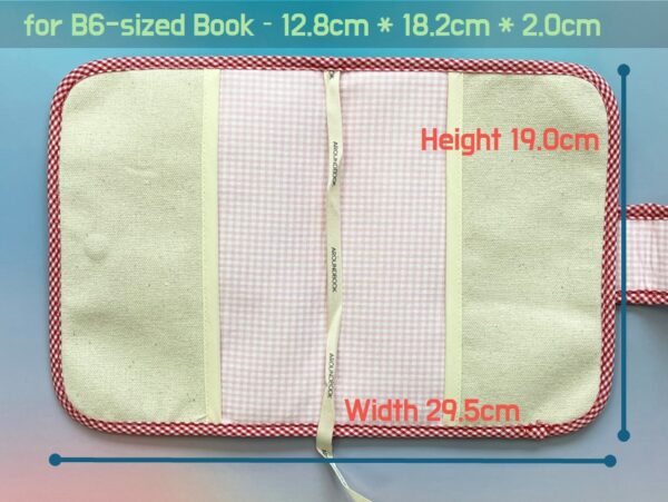 Quilted Clover Fabric Book Cover [for B6-sized / A5-sized Book] - Image 7