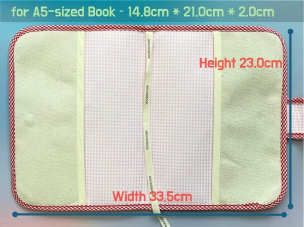 Quilted Clover Fabric Book Cover [for B6-sized / A5-sized Book] - Image 8