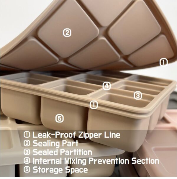 [Made in Korea] [Diar - Korea Premium Living Brand] Platinum Silicone Ice Cube Tray L Size (15 Cubes) - Image 2