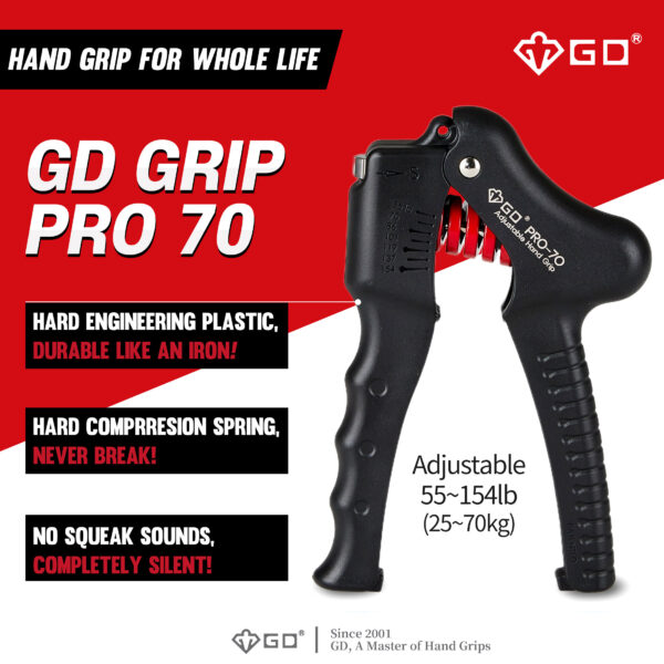 GD GRIP PRO (13~45kg) / GD GRIP PRO-70 (25~70kg) Hand Grip Grip Strengthener - Image 2