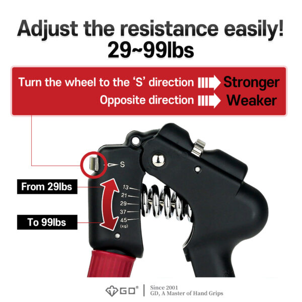 GD GRIP PRO (13~45kg) / GD GRIP PRO-70 (25~70kg) Hand Grip Grip Strengthener - Image 7