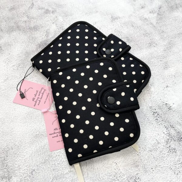 Classic Polka Dot Fabric Book Cover - Image 2
