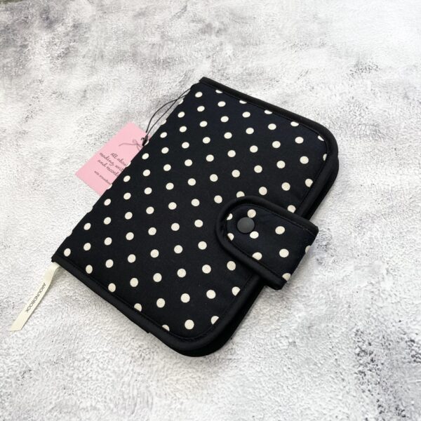 Classic Polka Dot Fabric Book Cover - Image 4
