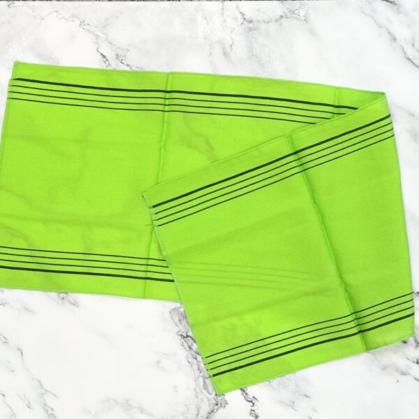 Korean Bath Towel Exfoliating Towel Scrub Towel Korean Italy Towel [Square Scrub Towels 3pcs, Back Scrub Towel 1 pc)] - Image 6