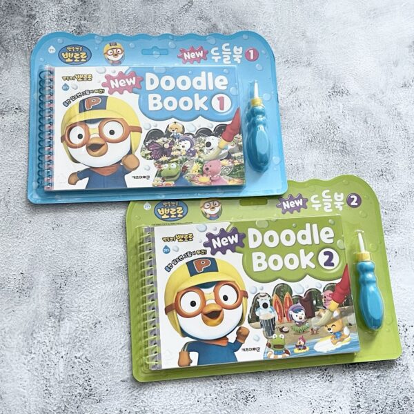 [TAYO/ PORORO Doodle Book] 타요 / 뽀로로 두들북 Water Brush Book Magic Coloring Book Water Doodle Book - Image 6