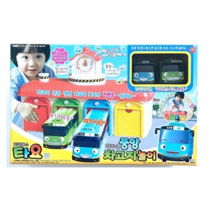 [TAYO the Little Bus – Talking Central Depot Playset Includes TAYO, ROGI Toy cars] 타요 말하는 중앙 차고지 놀이