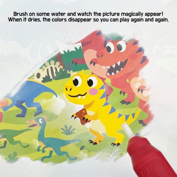 [PINKFONG / BABY SHARK / DINOSAUR / BEBEPIN Doodle Book] 핑크퐁 두들북 Water Brush Book Magic Coloring Book Water Doodle Book - Image 2