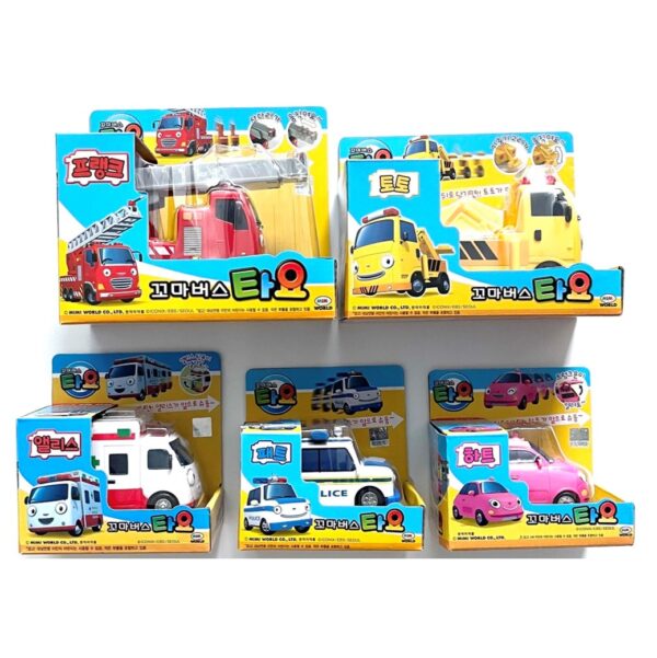 TAYO the Little Bus Pull-Back Toy Car Pull-back Action Car Vehicle Mini Car - Image 2