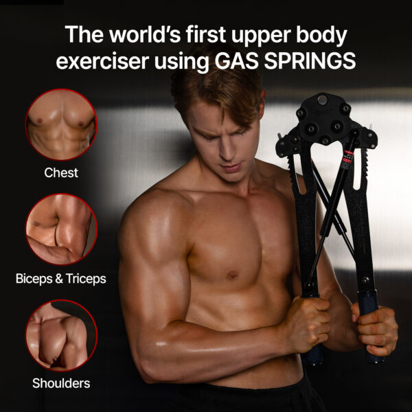 GD MUSCLE PUMP AUTO Upper Body Exerciser Workout Device Chest Expander (15~40kg Adjustable) - Image 5