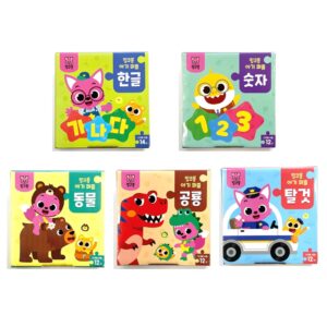 PINKFONG Baby Puzzle (Korean Alphabet / Numbers / Animals / Dinosaurs / Vehicles)