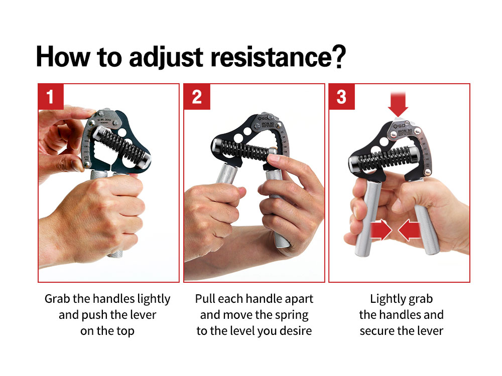 GD IRON GRIP EXT 90 (25~90kg) / EXT.P 90 (25~90kg / Including Pinch Grip) - Image 7