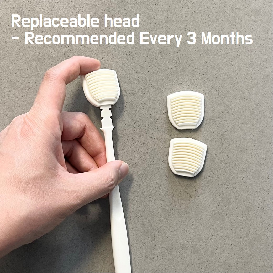 Refill-Type Soft Tongue Cleaner 3-Pack Tongue Scraper - Image 3